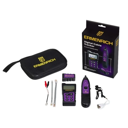 Многофункциональный кабельный тестер Ermenrich NetGeeks NP40, фиолетовый купить по низкой цене | МАКСПРОФИТ