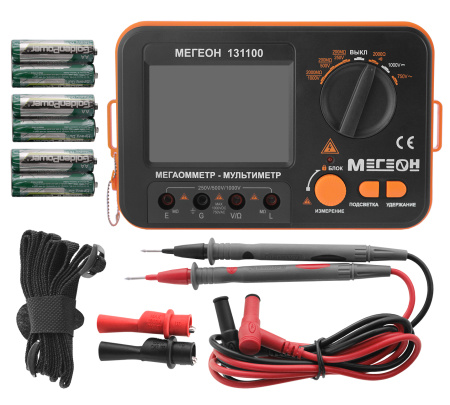 Мегаомметр (измеритель сопротивления изоляции) МЕГЕОН 131100 купить по низкой цене | МАКСПРОФИТ